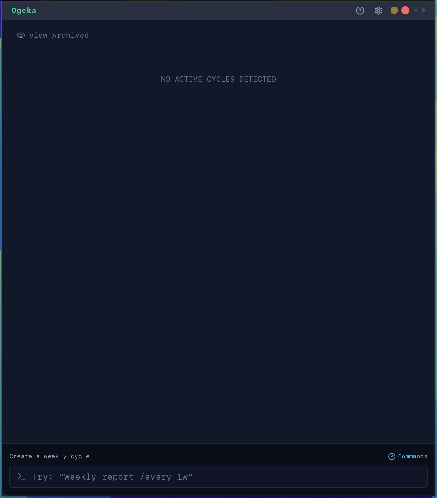 Ogeka app showing recurring task: Review Jira queue /every 4h